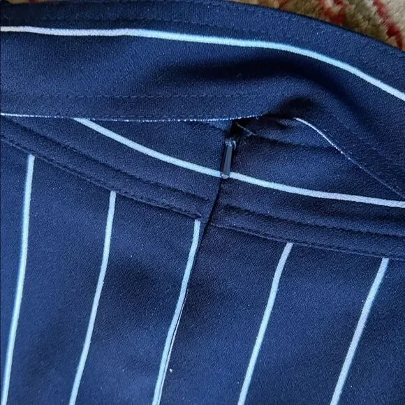 Banana Republic Striped A-Line Skirt in Navy and White - Picture 7 of 13